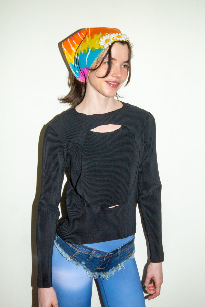 TD24S-B02〈Peephole Long Sleeve Top〉5colors – kotohayokozawa 