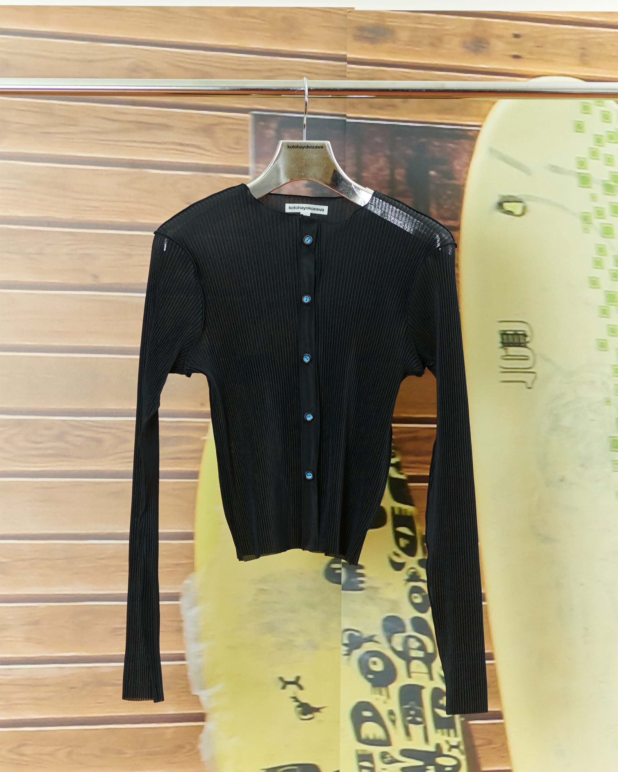 TDX6S-CR〈SHEER CARDIGAN〉BLACK – kotohayokozawa