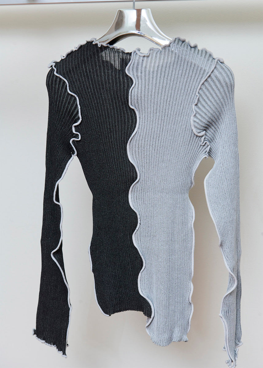 TD20S-KNL 【Long sleeve docking rib knit】#MONO – kotohayokozawa