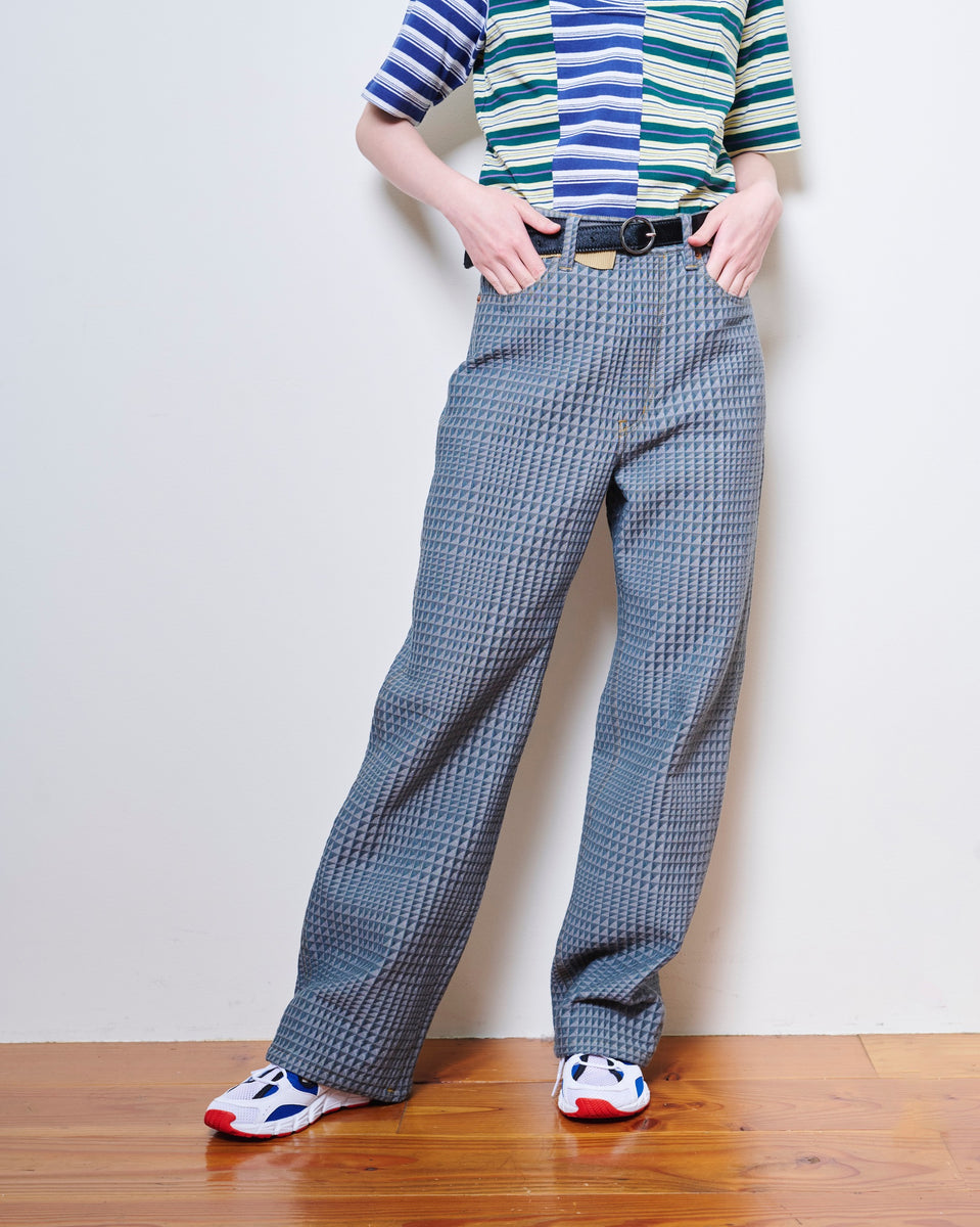 KT22A-PT02【Jacquard pants】#GRAY