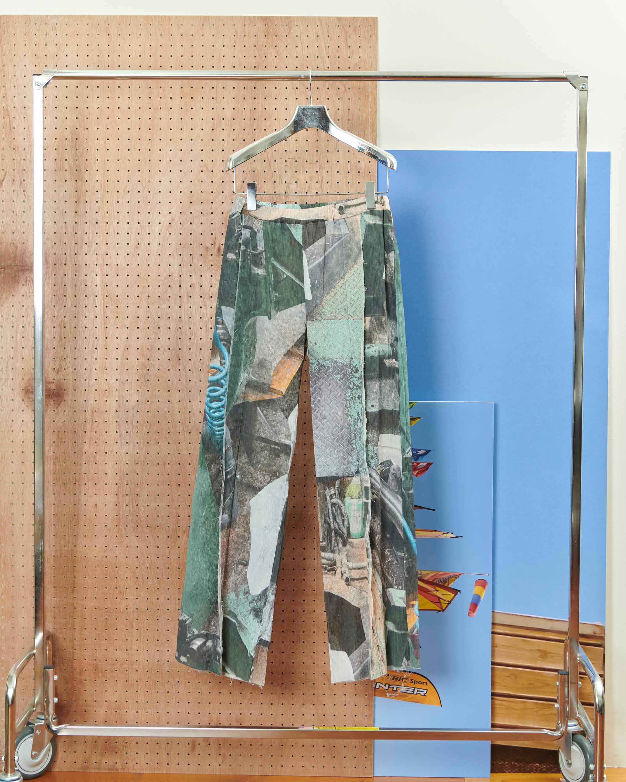 KTX6S-GY03〈GRAPHIC YORYU PANTS〉MOSS DRUM