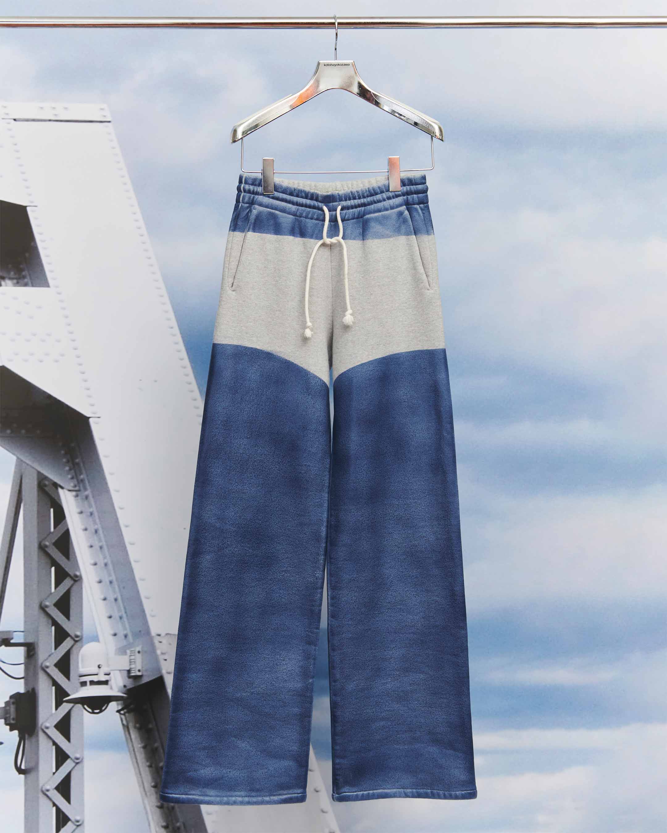 KTX5A-CS02〈HEATHER LEATHER PANTS〉NAVY