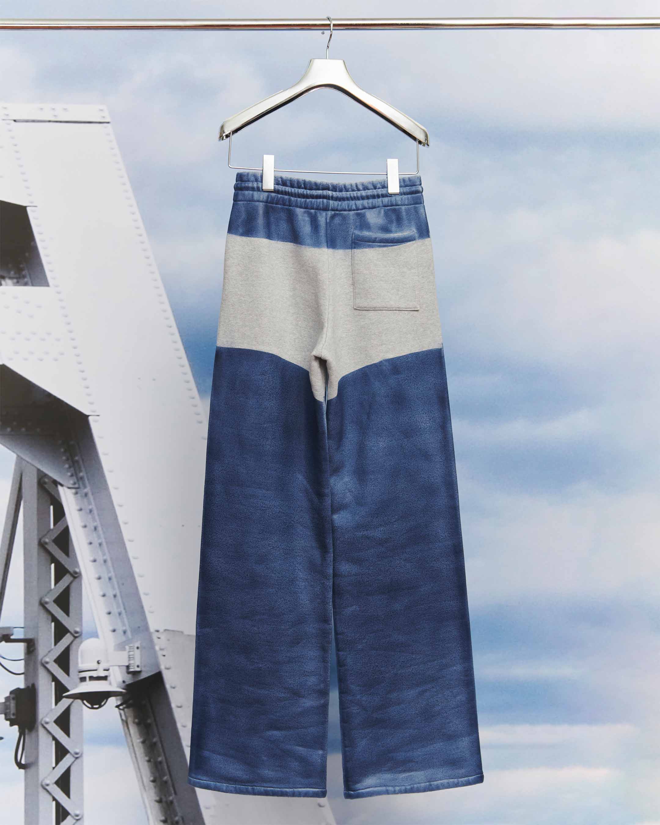 KTX5A-CS02〈HEATHER LEATHER PANTS〉NAVY