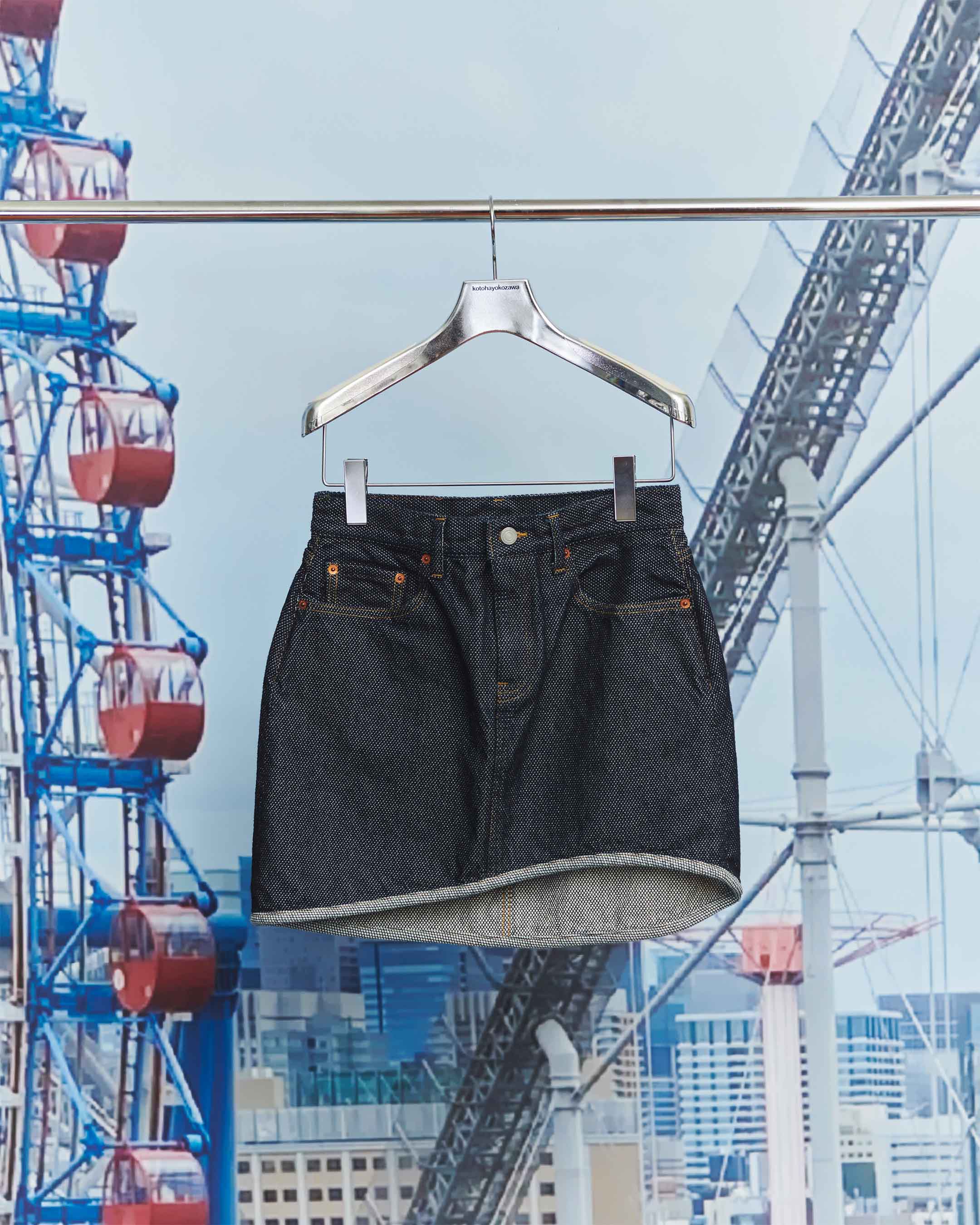 KTX5A-SK01〈WAVE CUT SKIRT〉INDIGO