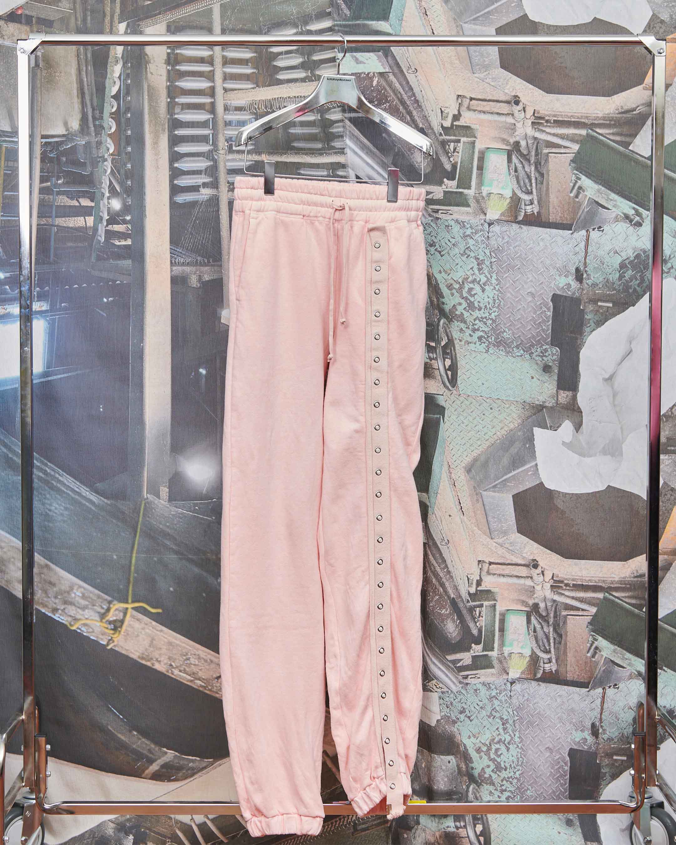 KTX6A-CS02〈CLICK DOT SWEAT PANTS〉PALE PINK