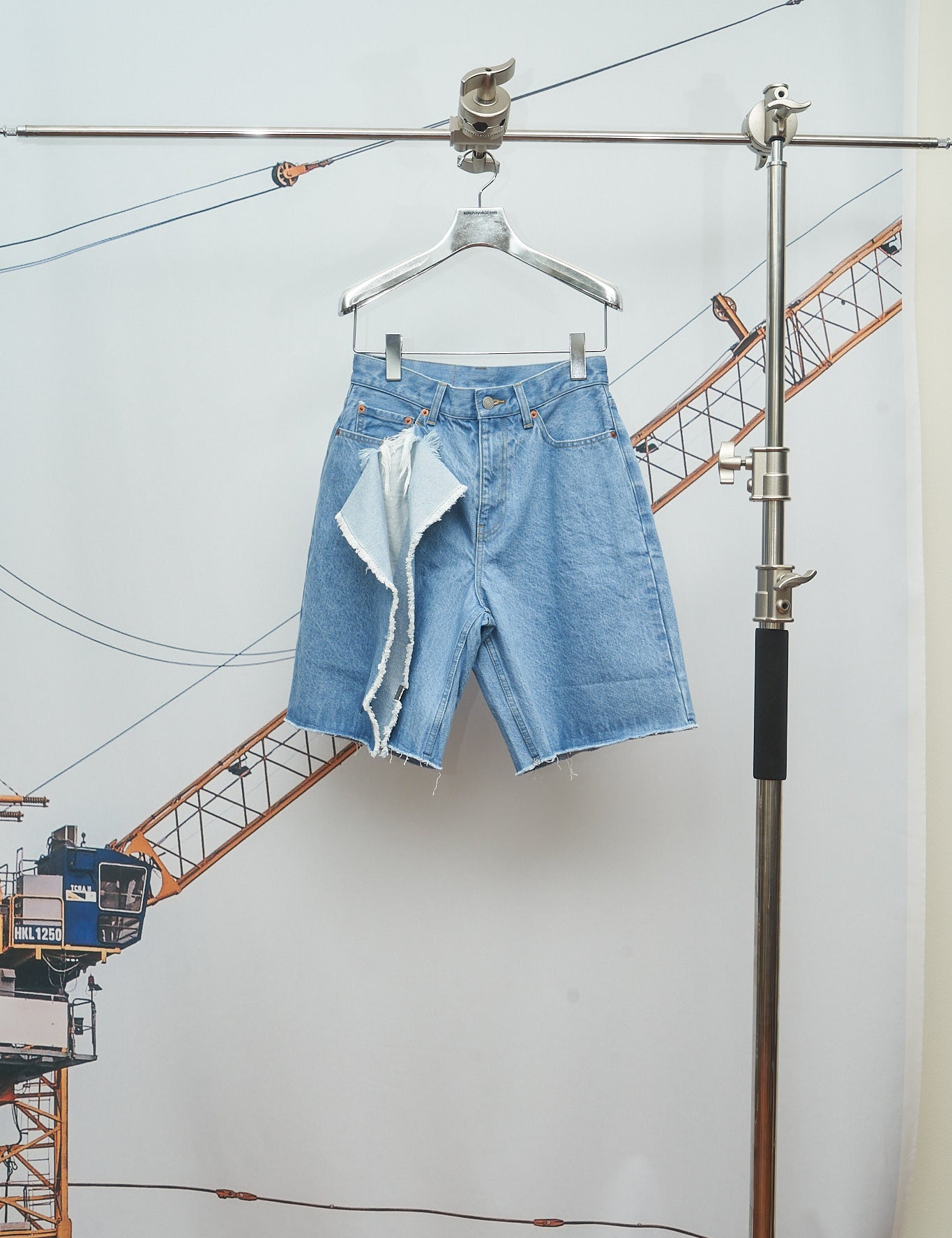 KT24S-PT04〈Slit Leg Deinim Shorts〉LT.BLUE