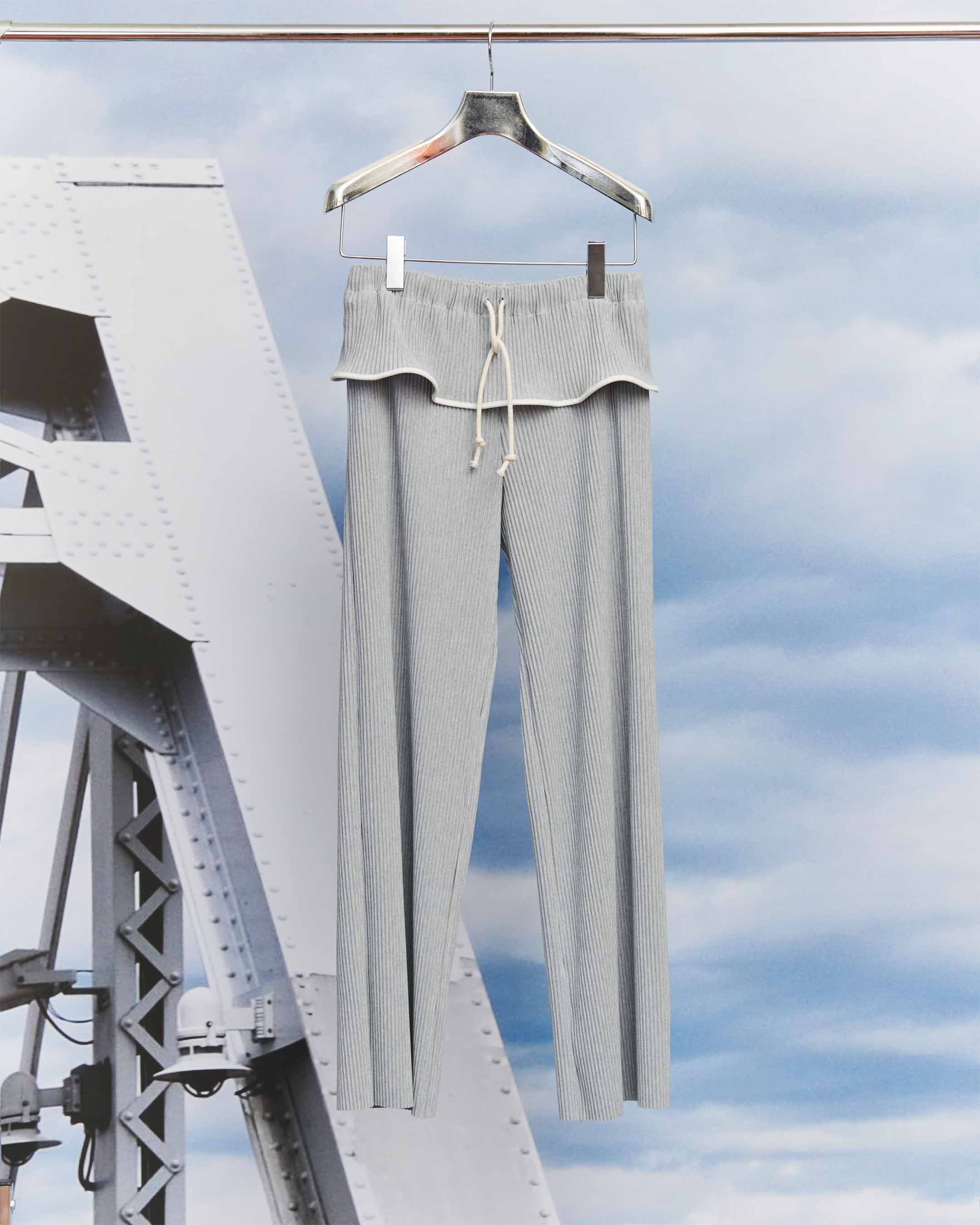 TDX5A-CP-PT〈CRISP PIPING PANTS〉GRAY