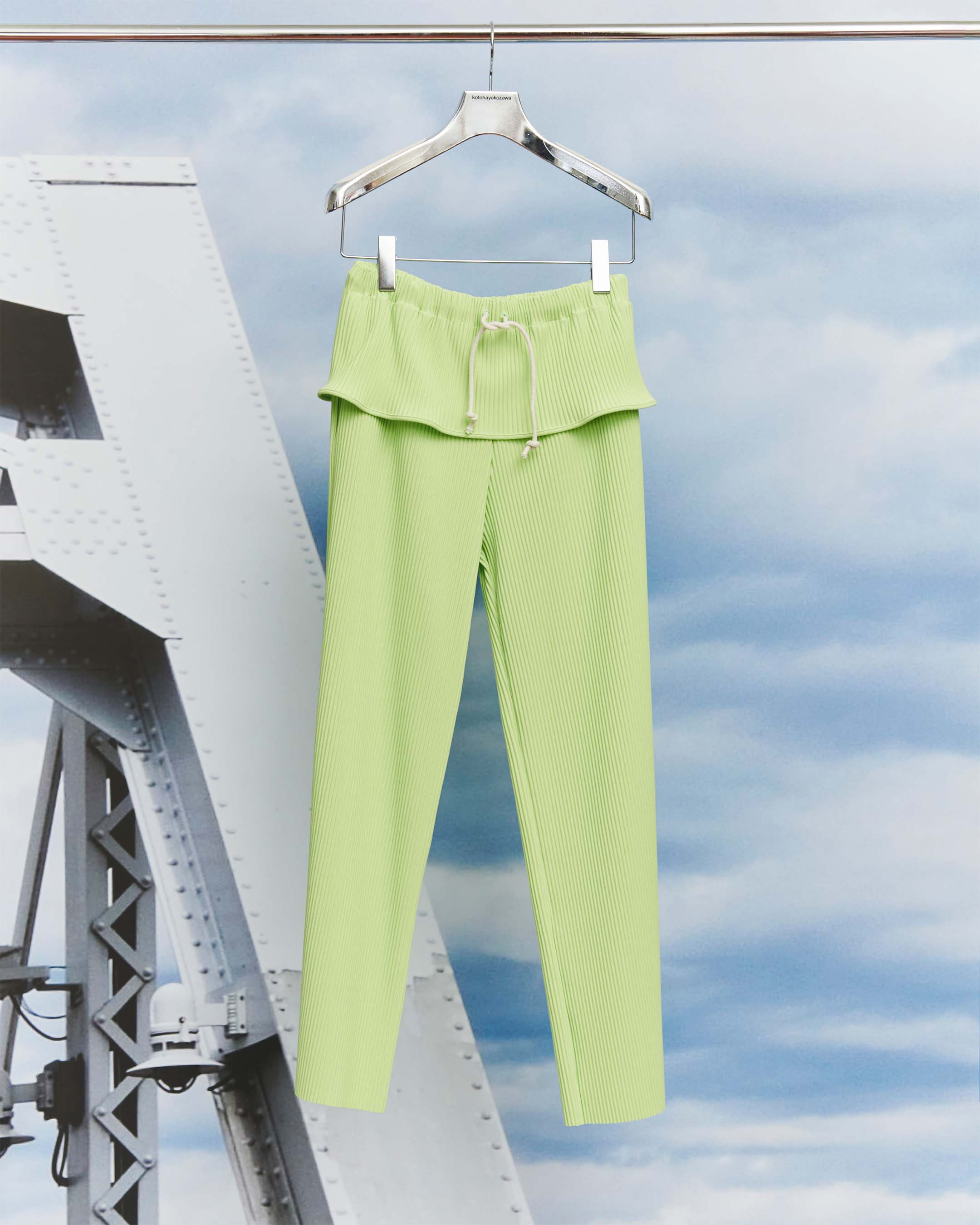 TDX5A-CP-PT〈CRISP PIPING PANTS〉LIME