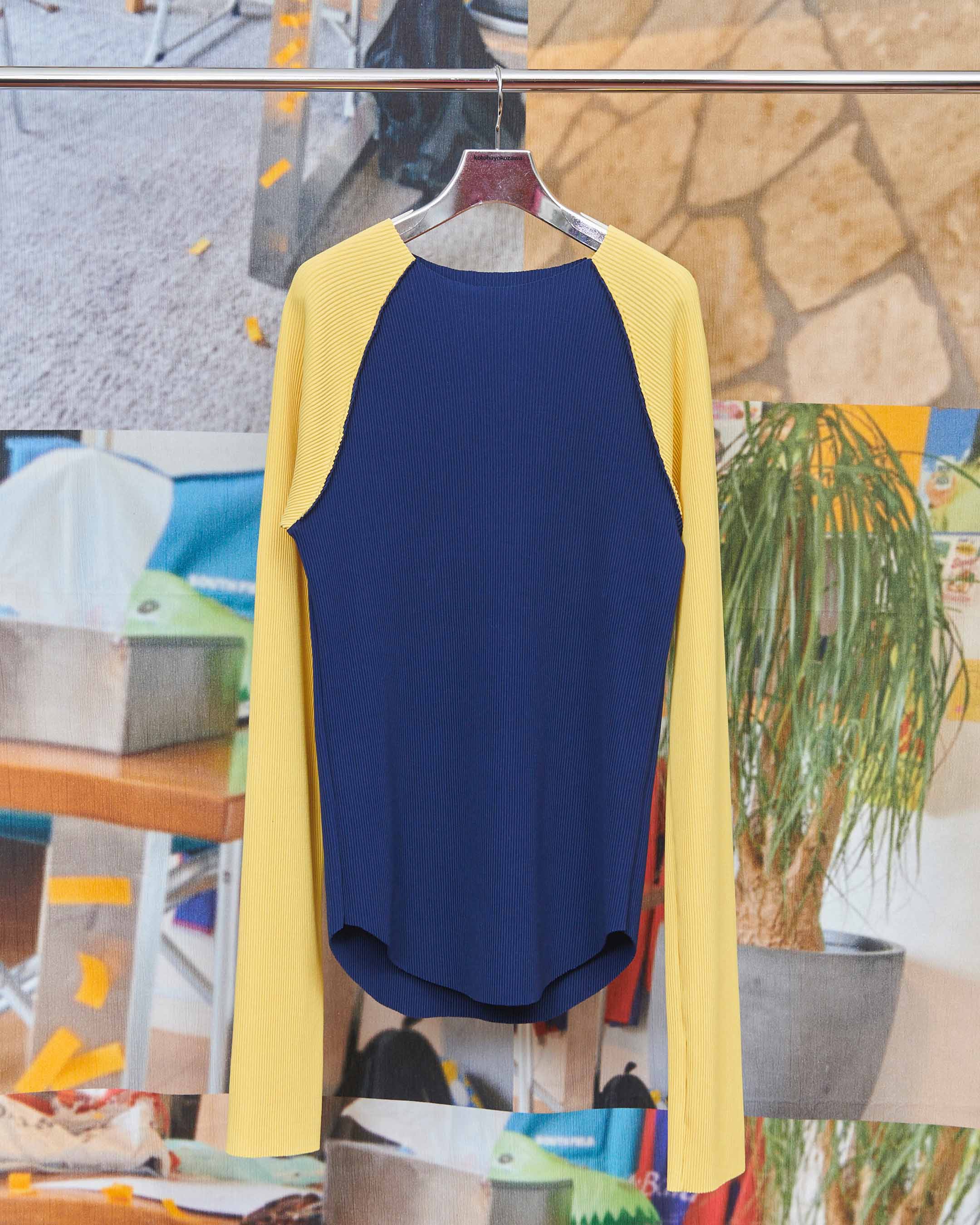 TDX6A-CRSP01〈CRISP RAGLAN TOP〉MUSTARD