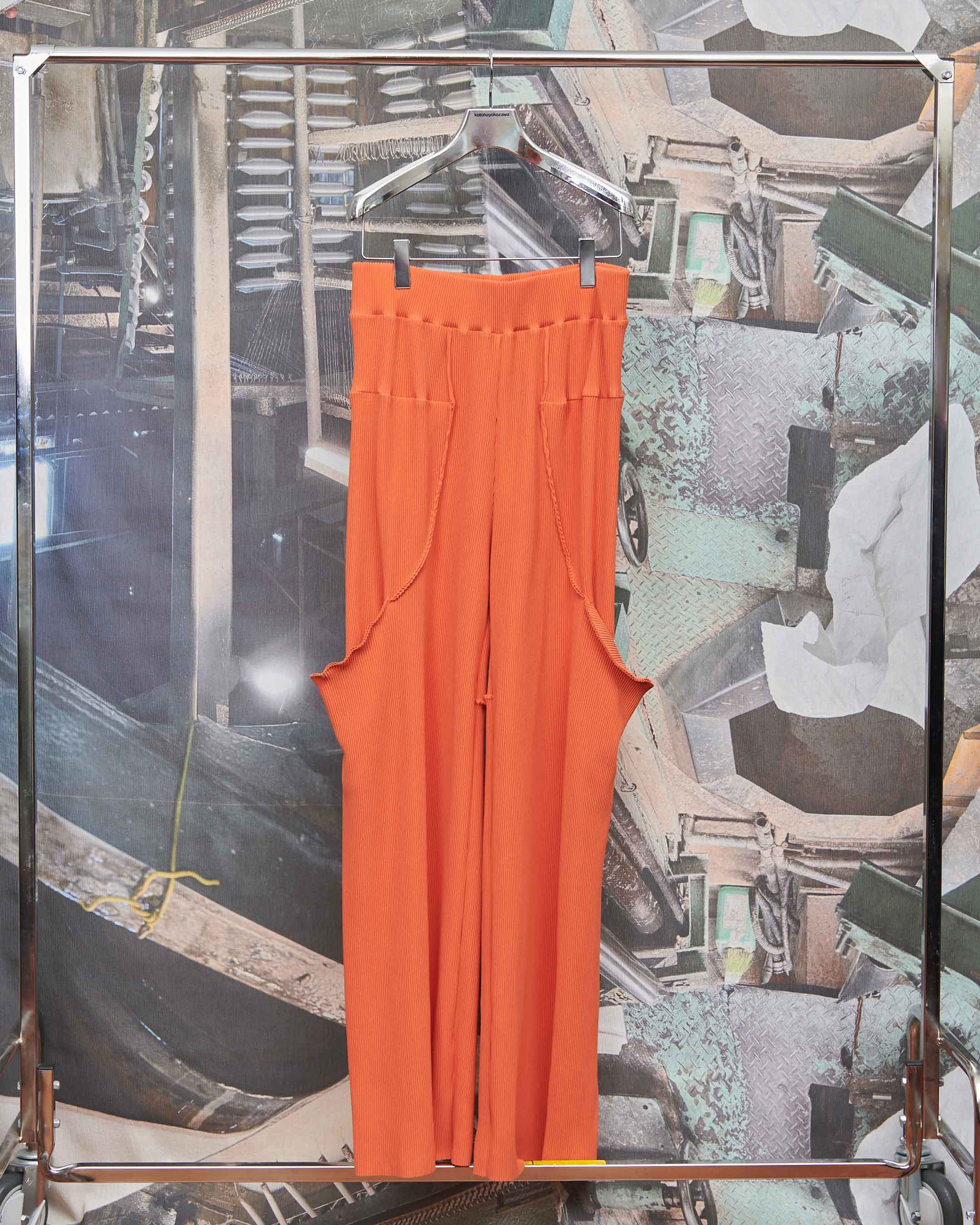 TDX6A-CRSP05〈CRISP CURVED POCKET PANTS〉ORANGE