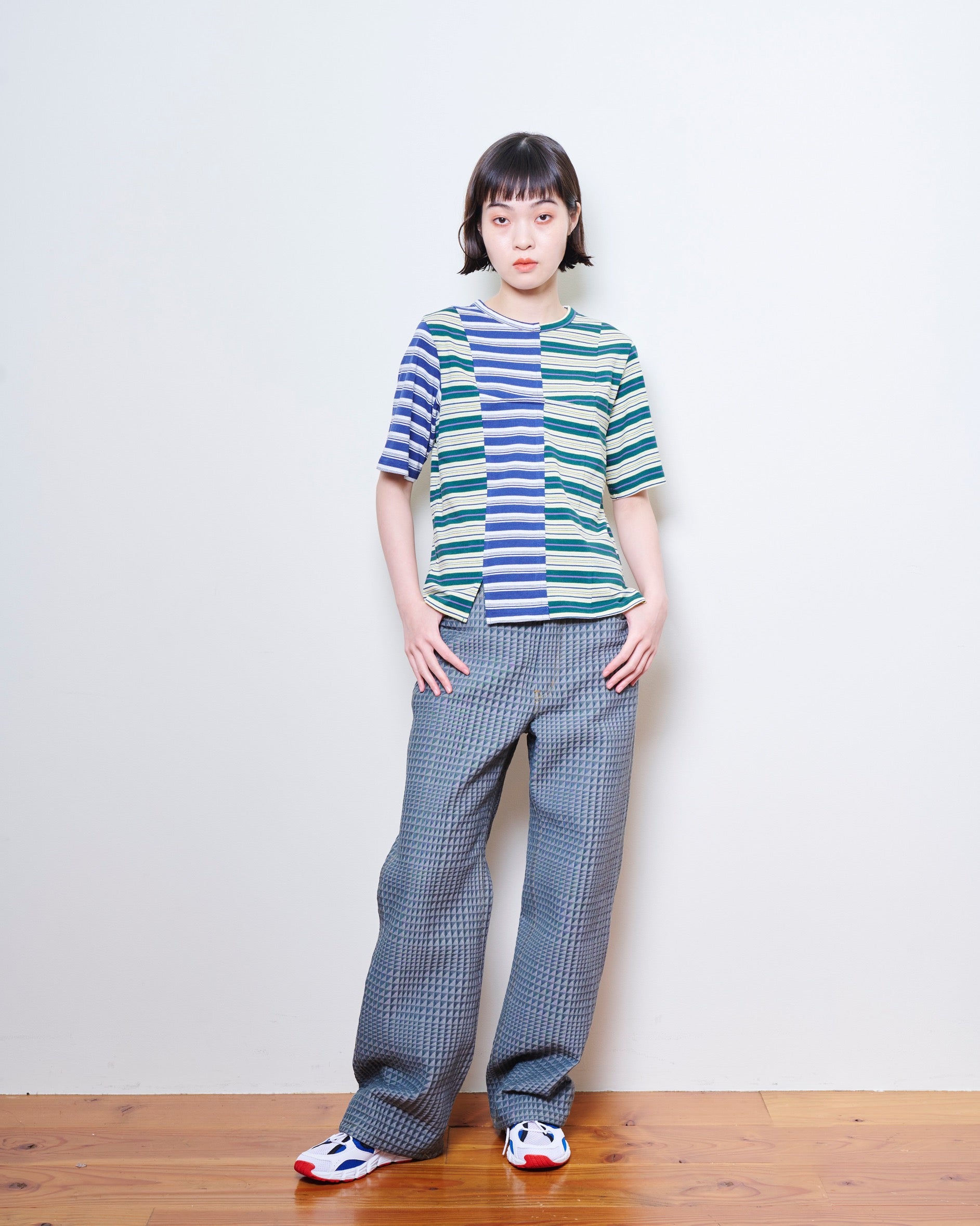 KT22A-PT02【Jacquard pants】#GRAY